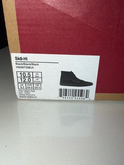 Vans Sk8-Hi all Black on Black