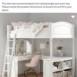 Chelsea Vanity Loft Bed  by Pottery Barn