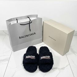 Balenciaga Black Slides