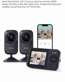 Video Baby Monitor with 2 Cameras