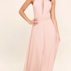 Blush Halter Gown 
