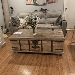 Lift Top Solid Wood Coffee Table Pottery Barn