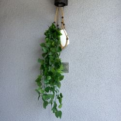 Faux Boho Hanging Plant
