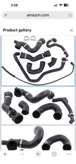 Radiator Coolant Water Hose Pipe Kit for BMW E90 128i 328i 2007-2011