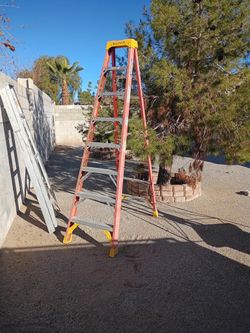 Werner Extension And A-Frame Ladders For Sale