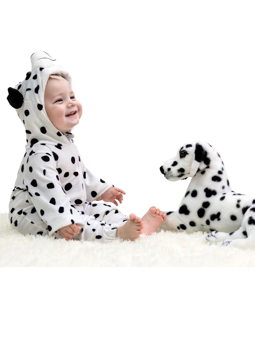 New, Baby Dalmatian Plush Costume Size 3–6 Mos