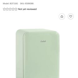 Cooluli - Curve 3.8 cuft Freestanding Compressor Fridge - Green