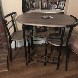 3-piece Dining Table With Wine Rack Underneath WAYFAIR