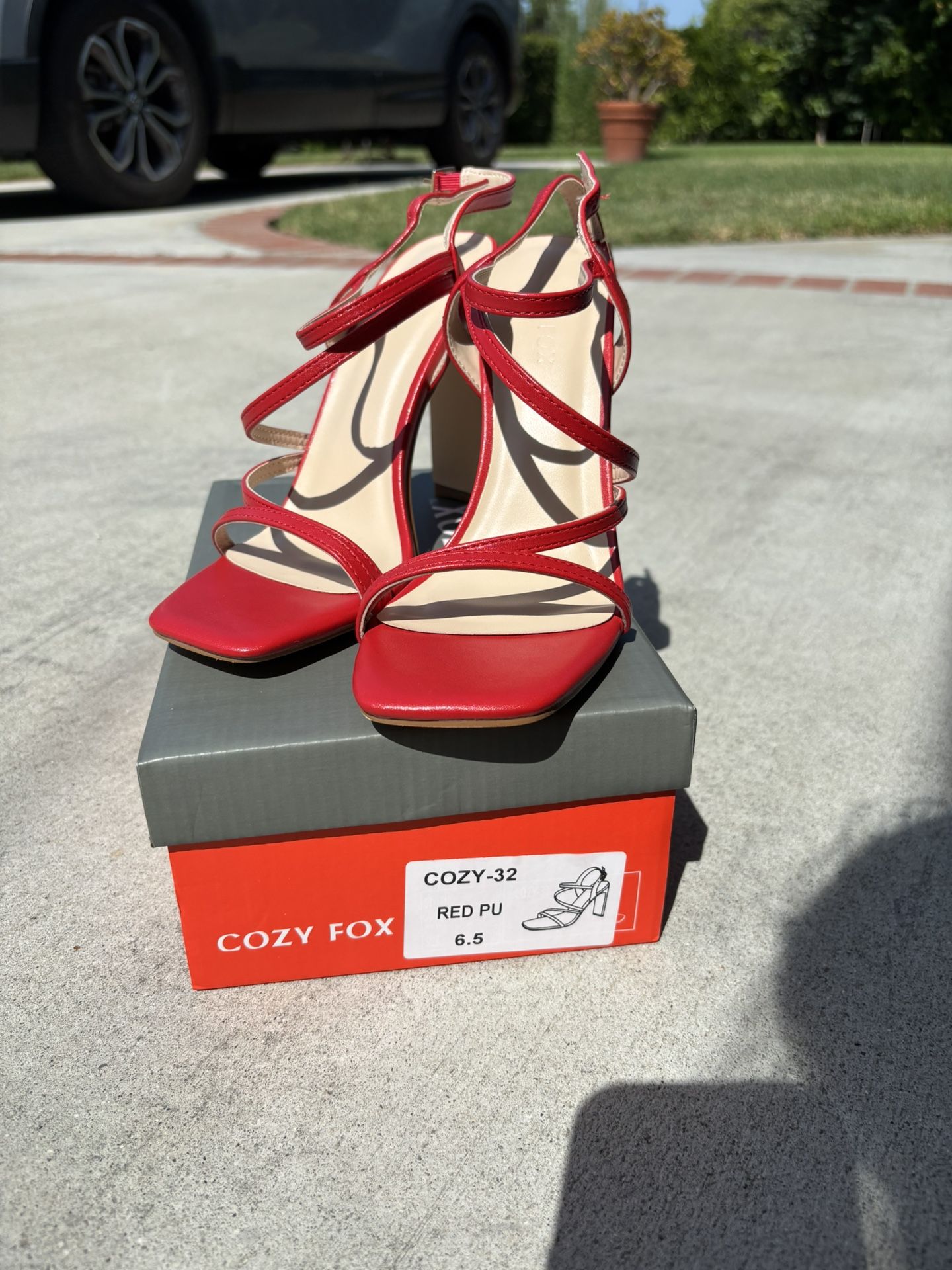 Strappy Red Heels