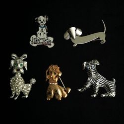 Dog Brooches Collection