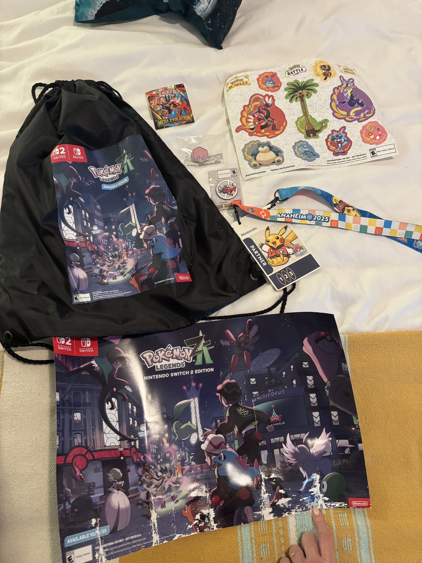 Pokemon 2025 Championships Bag, Stickers, Poster, Partner Lanyard, Pins