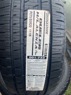 New 275/55/20 Bridgestone Dueler Alenza