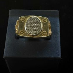 Men's Ring - Yellow Gold 14k (.585) 10.8 grams Size 10.5