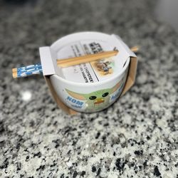 Star Wars Baby Yoda Ramen Bowl W/ Chopsticks 