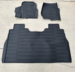 Ford F-150 OEM Factory All Weather Mats - 2015-2020 SuperCrew Crew Cab XLT - 3pc