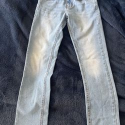 LEVI JEANS - YOUTH SZ 12 / LIGHT AND DARK DENIM 