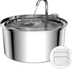 Stainless Steel Pet Water Fountain (never Used)