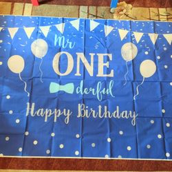 First Birthday Backdrop And Box