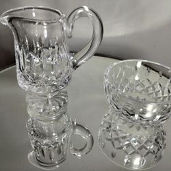 Waterford Crystal Set Creamer - Sugar Bowl -W01 EB