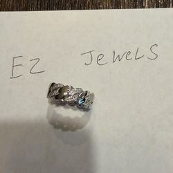 Size 10 Cuban ring Lab diamond simulant