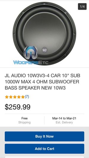 Jl Audio 10w3v3 4 Car 10 Sub 1000w Max 4 Ohm Subwoofer Bass Speaker New 10w3 Car Subwoofers Consumer Electronics Pumpenscout De Jl Audio 10w3v3 4 Car 10 Sub 1000w Max 4 Ohm Subwoofer Bass Speaker New 10w3 Car Subwoofers Consumer Electronics Pumpenscout De