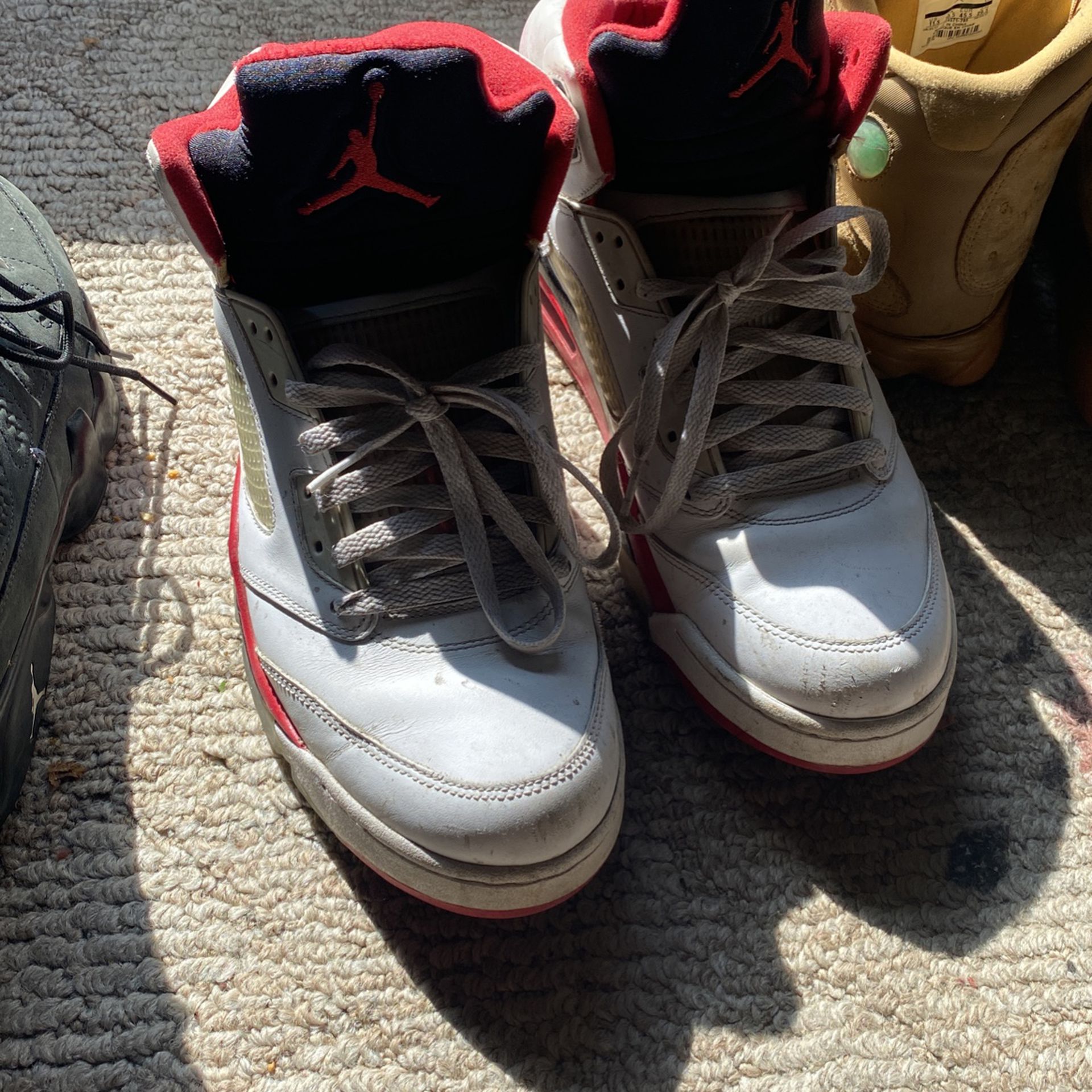 Jordan 5s Fire Red Size 12