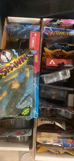 Vintage New In Box 90s Mostly Action Figures Lot Over 100 Pieces, Collectible Collectors DREAM lot Everything New In Box, Spawn, X-Men And Much More! 