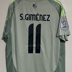 Mexico 24/25 S. Giménez #11 Home Copa América Jersey Size XLarge