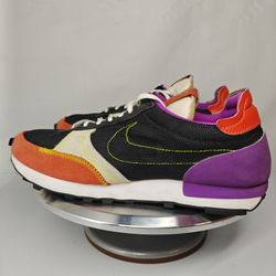 Nike Daybreak Type sneakers in the Black/Vivid Purple-Mantra Orange