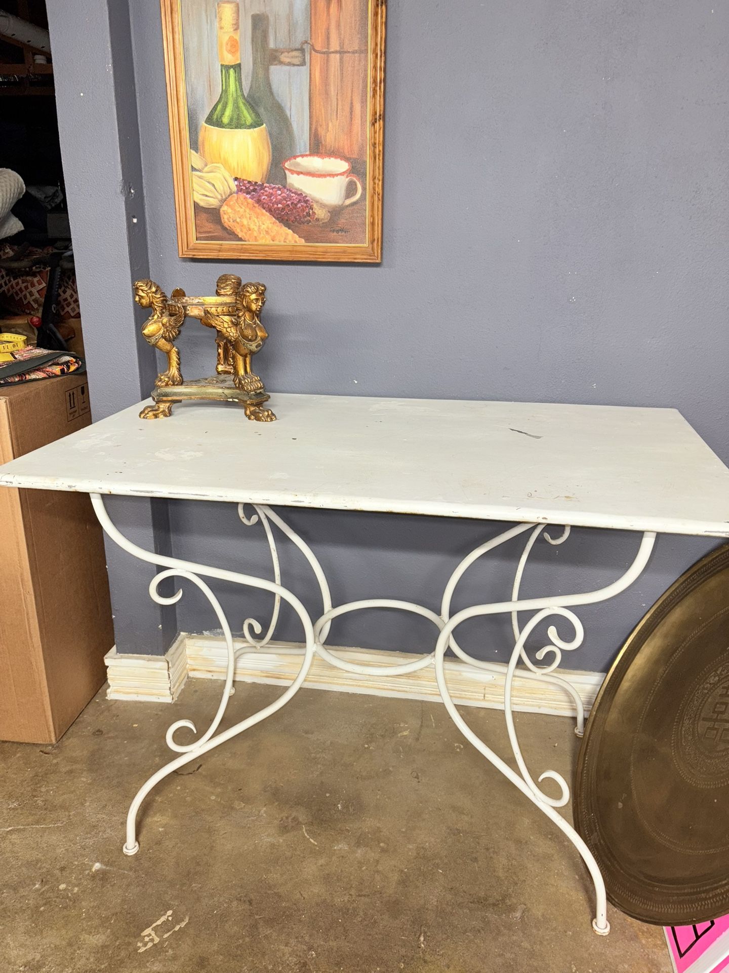 Vintage French Style Tole Table