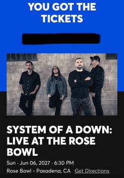 System of A Down 6/6/27