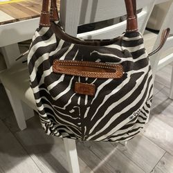 Vena Brighton Handbag Zebra Design