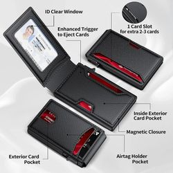 Modern Credit Card Holder Bifold Tactical
Sublimation Wallet Blank Slim Leather Wallet for Men