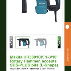 Makita Avt Hammer Drill 