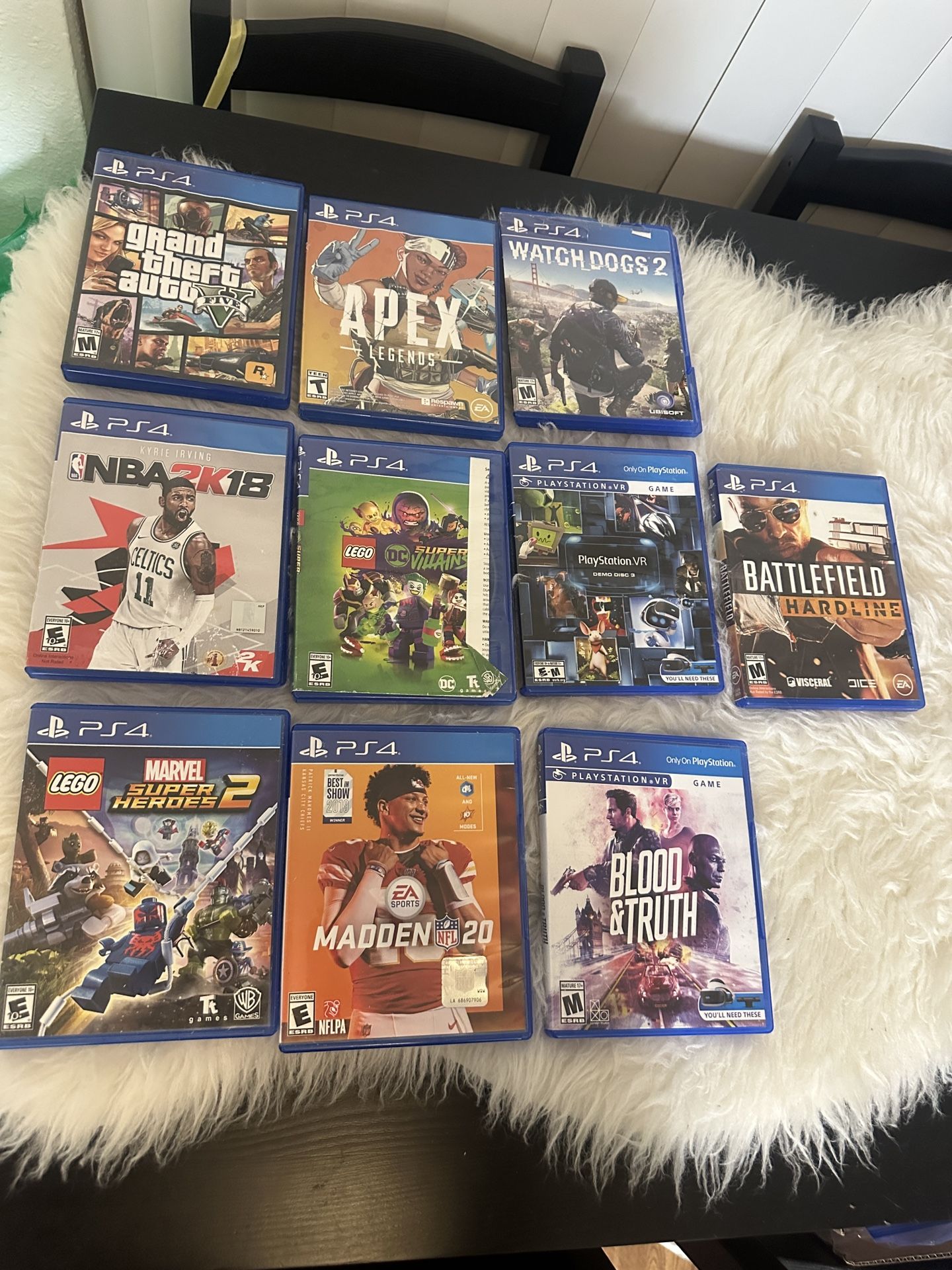 PS4 Games $10 Each