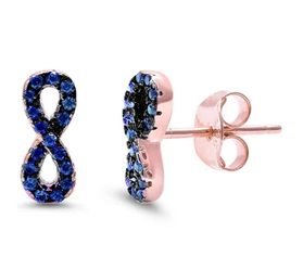 Rose Gold Plated Infinity Earrings 💙