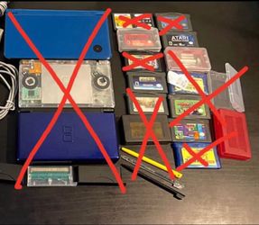 Nintendo console handheld system and videos games lot read description