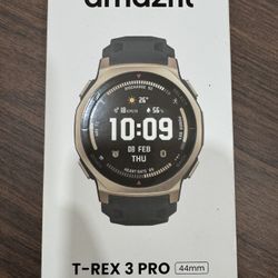 BRAND NEW - Amazfit T-Rex 3 Pro Rugged GPS Smartwatch – Titanium, AMOLED, Long Battery Life