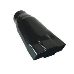 Chevy Black Bowtie Stainless Exhaust Tip Tip 4.75" Outlet 9.00" Long 2.25" Inlet