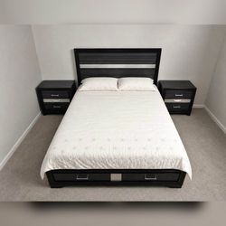 Black Color King and Queen Size Bed Frame