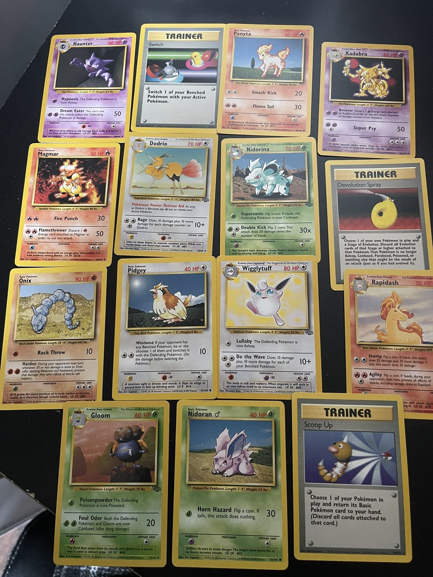 15 Vintage Card Lot Jungle Era, Nm-mint!