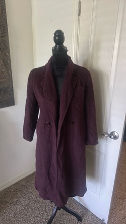 purple trench coat