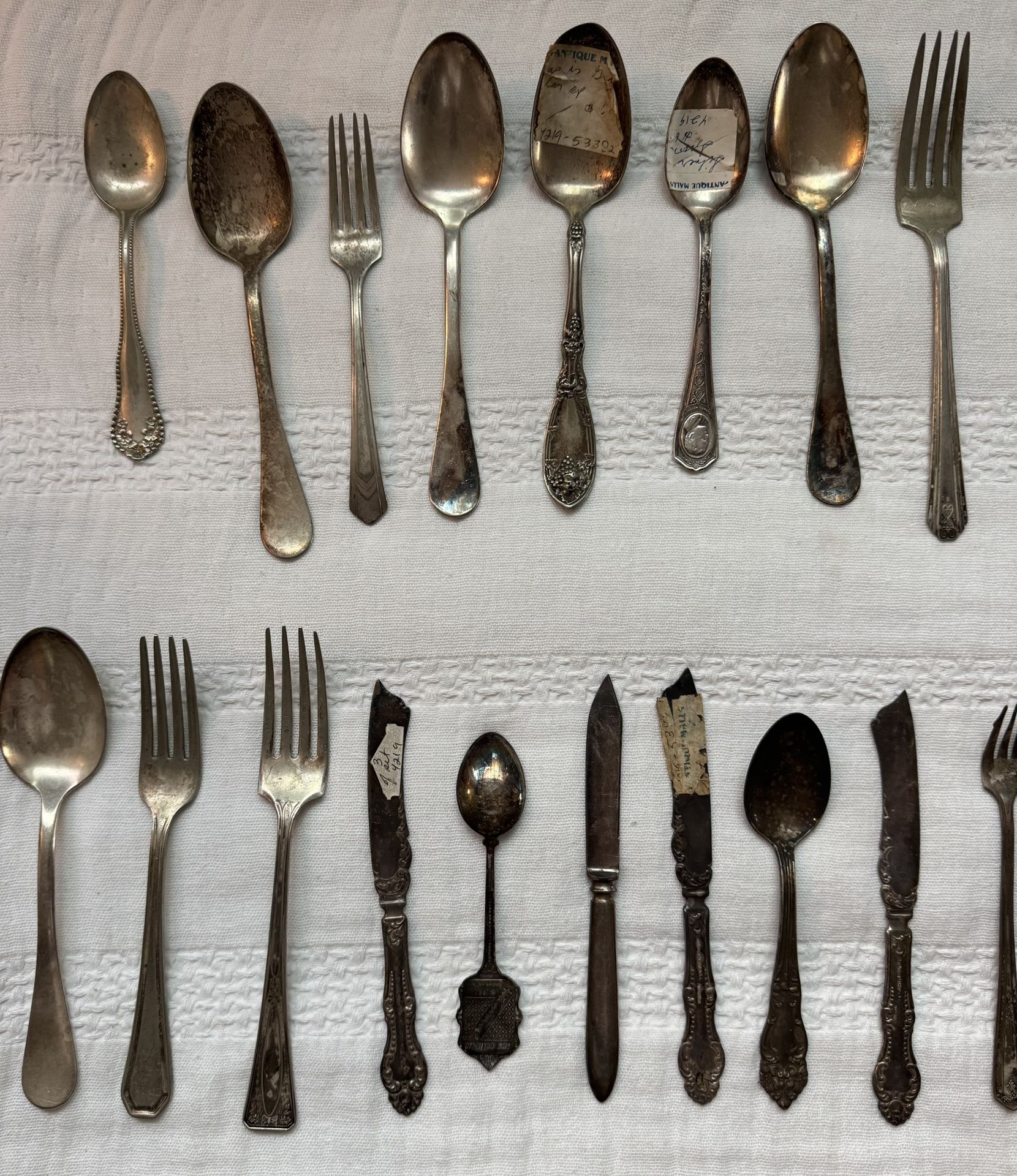 Antique & Vintage Silverware Lot – 100 Pieces – Mixed Makers & Patterns