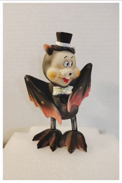 🦇 Bat 🦇 Figure w/Spring Legs Table Decor 6.5" Tall