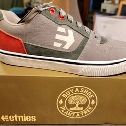 New Etnies Size 8 Men's Active Suede Low Lace Up Shoes