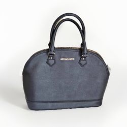 Dome Satchel – Black Saffiano 