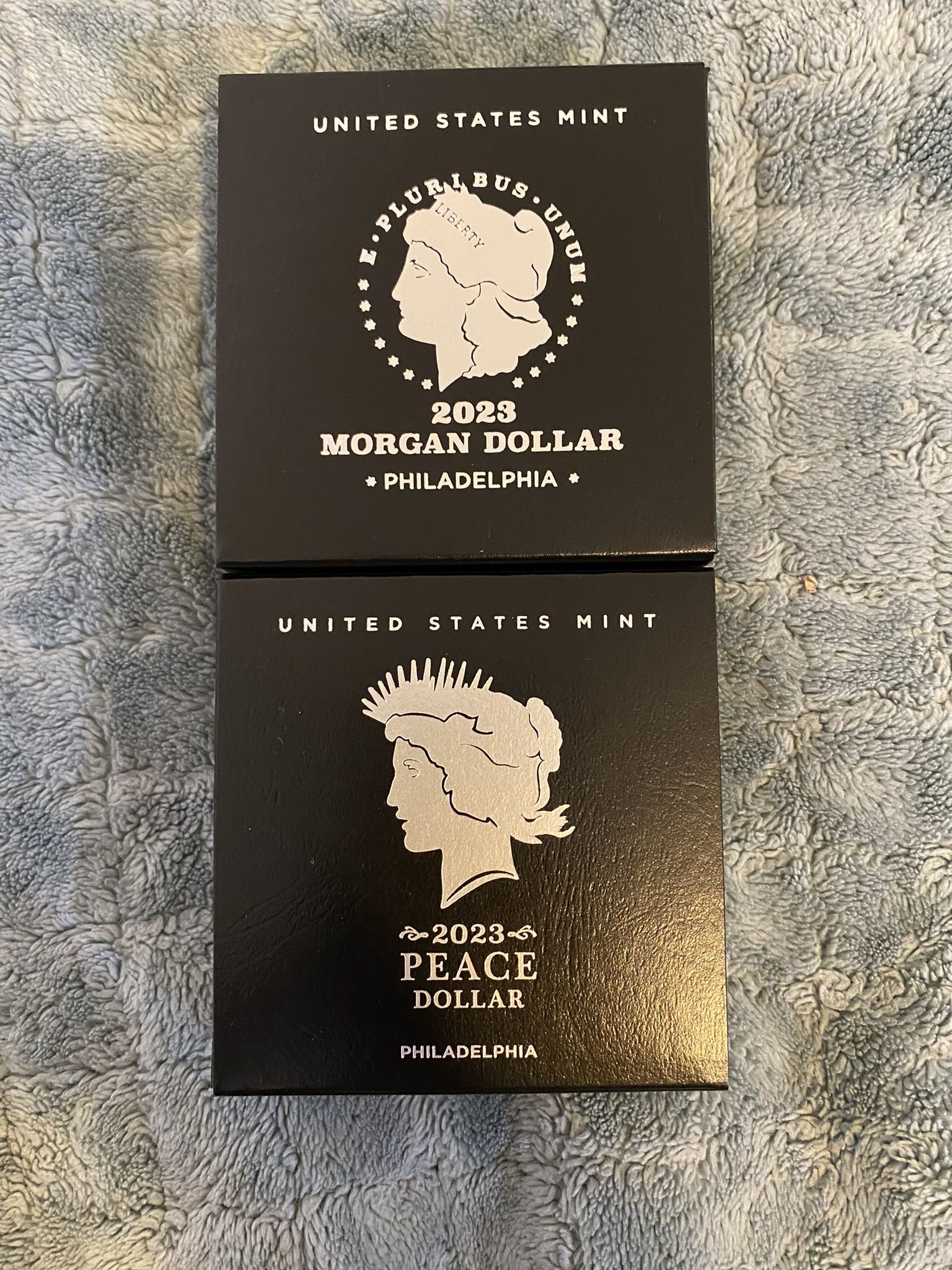2023 Morgan & Peace Silver Dollar Uncirculated Coin Set