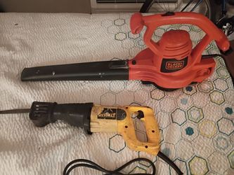 Black & Decker Leaf Blower/ DeWalt Reciprocating Sawzall