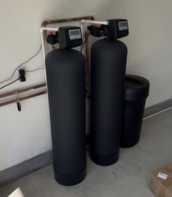 Dual Tank High Capacity Salt Water Softener System - High Quality with RO Alkaline Kitchen Filter