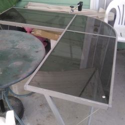 Nice Glass Corner Table 